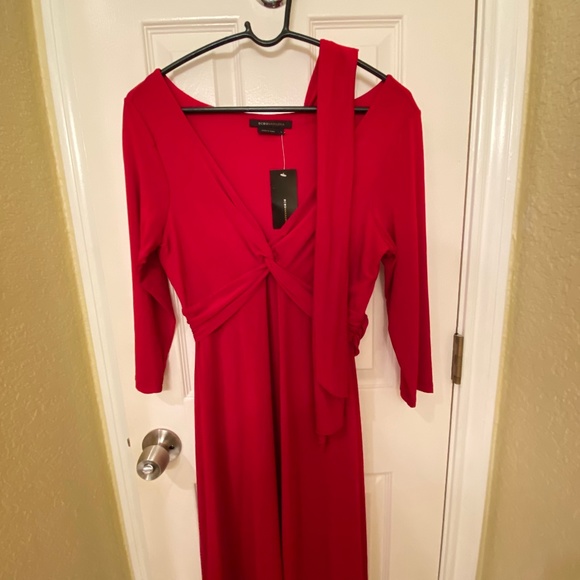 BCBG Maxazaria Red Dress with waist wrap - Picture 1 of 3